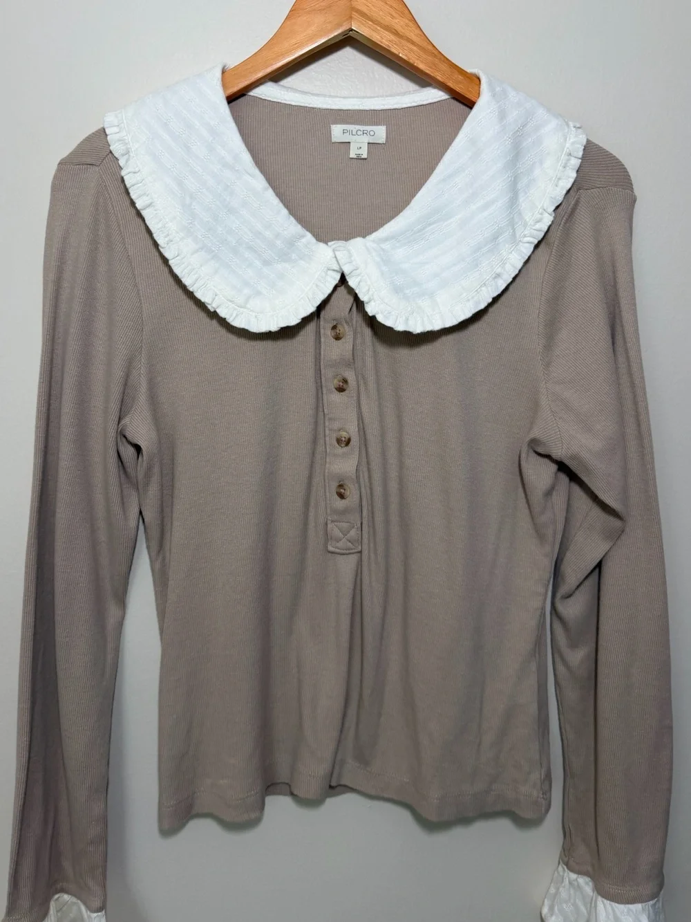 Anthropologie Pilcro Keira Long-Sleeve Blouse